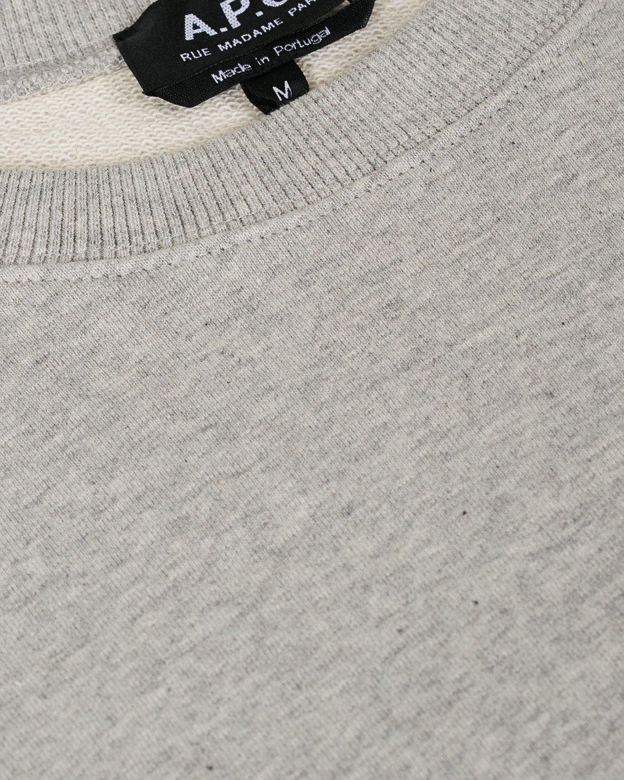 Herren | Pullover | A.P.C. | Item Crew Neck Sweatshirt Heather Grey