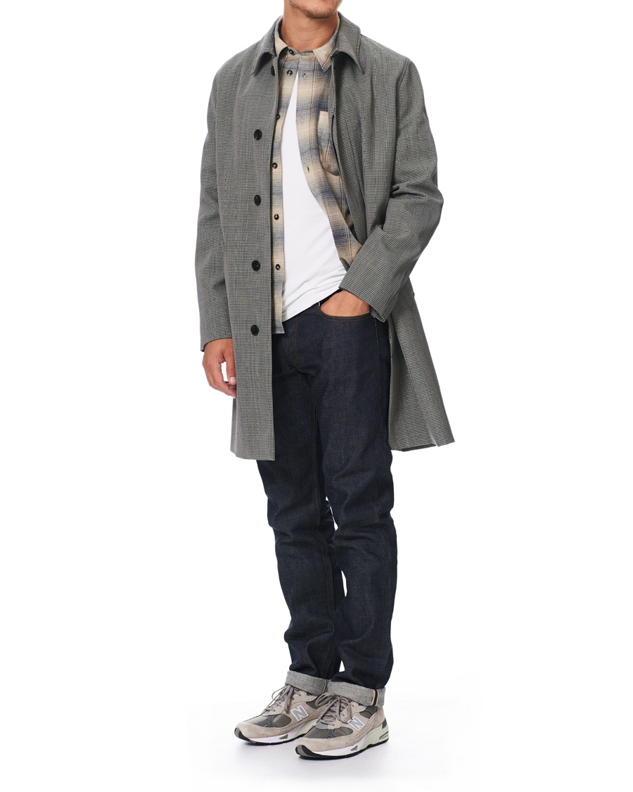 A.P.C. Houndstooth Mac Coat Light Grey bei Care of Carl