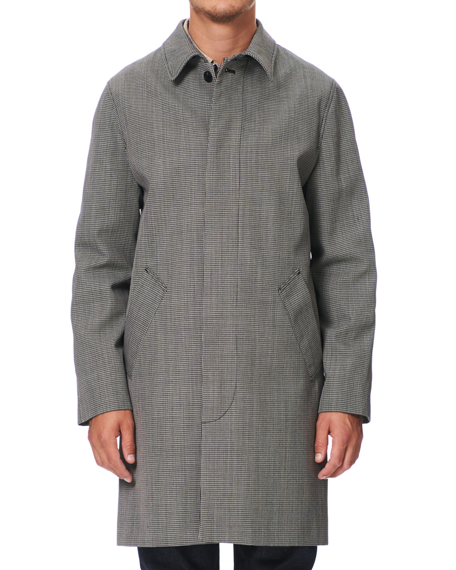 Herren | Jacken | A.P.C. | Houndstooth Mac Coat Light Grey