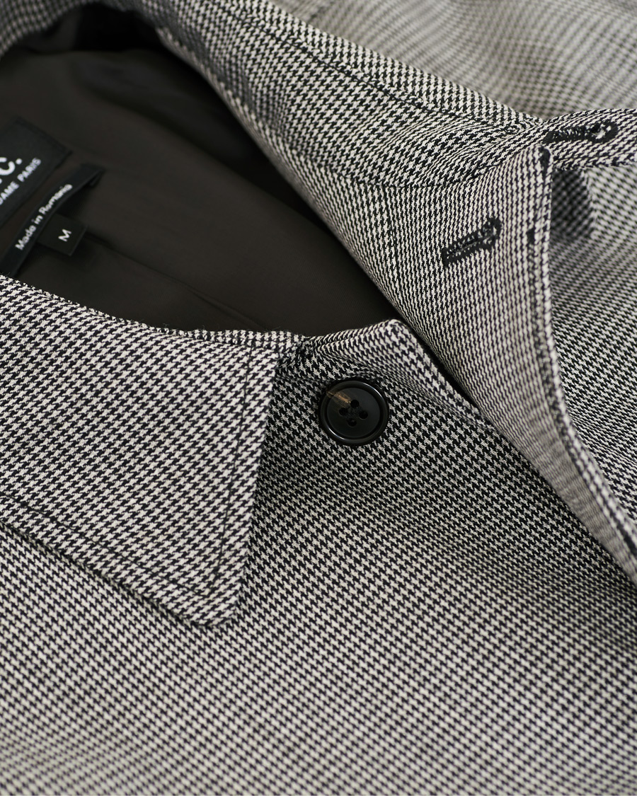 Herren | Jacken | A.P.C. | Houndstooth Mac Coat Light Grey
