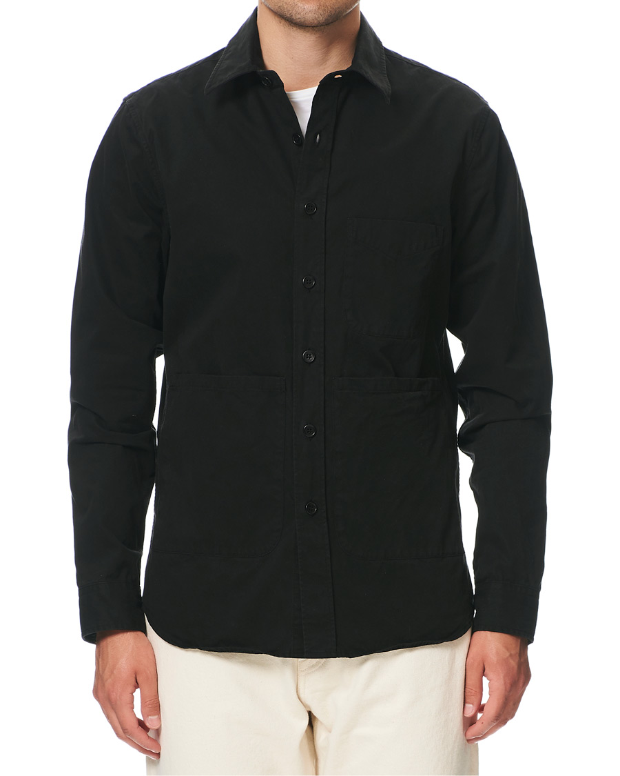 Herren | Hemden | Aspesi | Cotton Shirt Jacket Black