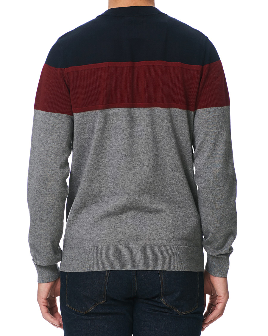 Herren | Pullover | Fred Perry | Panelled Jumper Steel Marl L