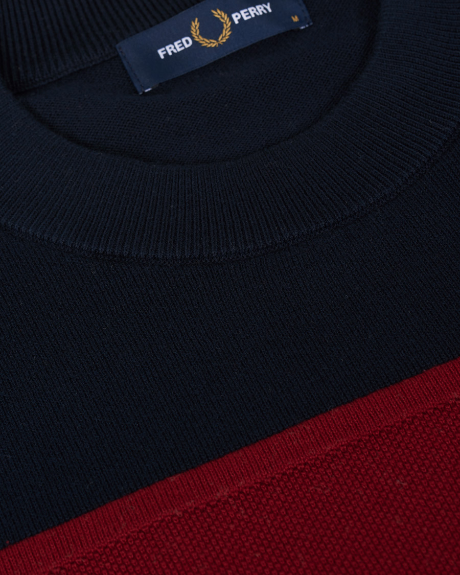 Herren | Pullover | Fred Perry | Panelled Jumper Steel Marl L