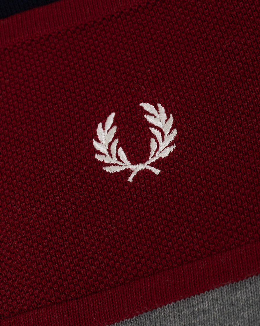 Herren | Pullover | Fred Perry | Panelled Jumper Steel Marl L