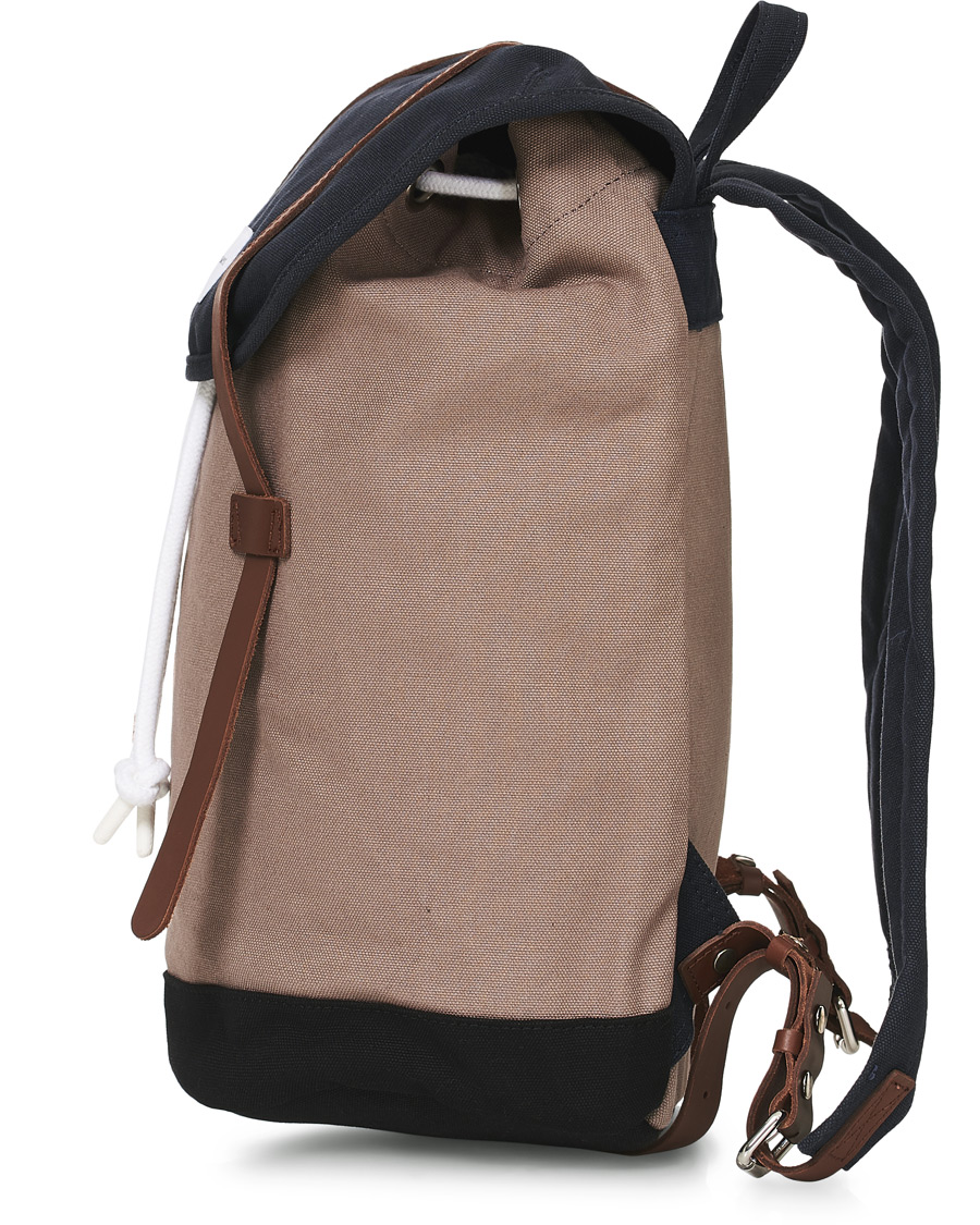 Herren | Sandqvist Stig Canvas Backpack Earth/Brown/Black | Sandqvist | Stig Canvas Backpack Earth/Brown/Black