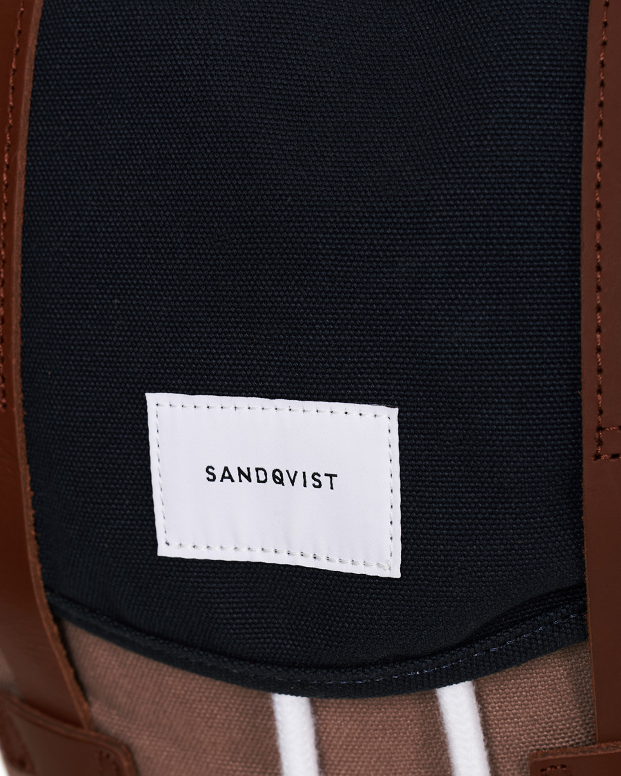 Herren | Sandqvist Stig Canvas Backpack Earth/Brown/Black | Sandqvist | Stig Canvas Backpack Earth/Brown/Black