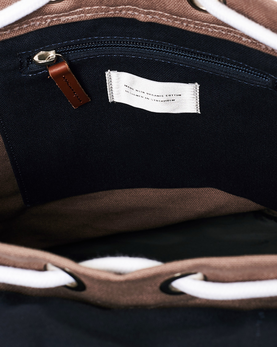 Herren | Sandqvist Stig Canvas Backpack Earth/Brown/Black | Sandqvist | Stig Canvas Backpack Earth/Brown/Black