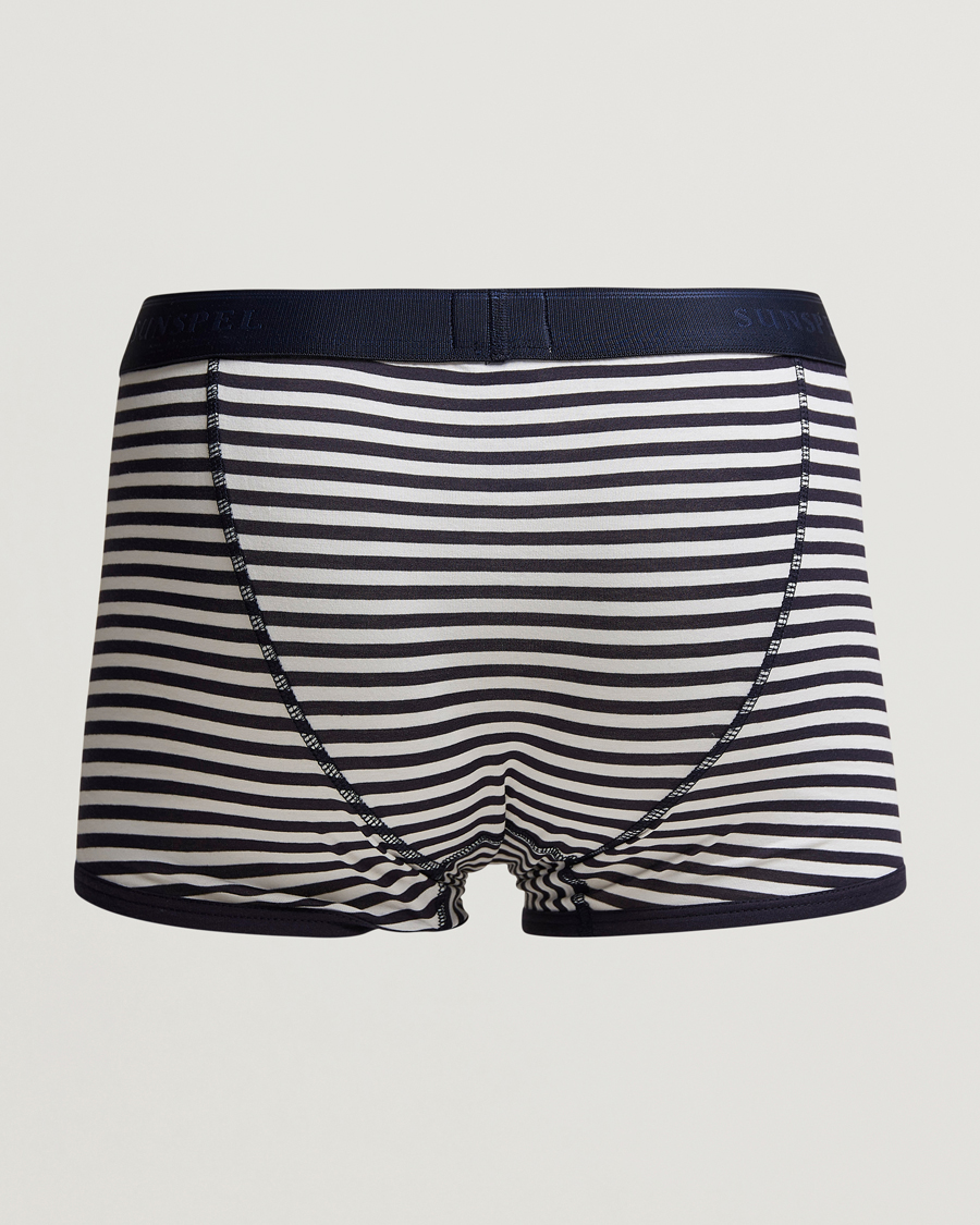 Herren |  | Sunspel | Superfine Cotton Trunk Navy/White