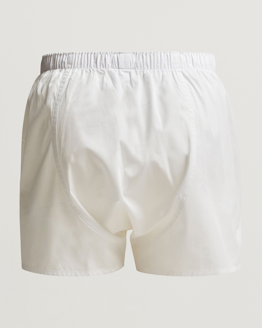 Herren |  | Sunspel | Classic Woven Cotton Boxer Shorts White