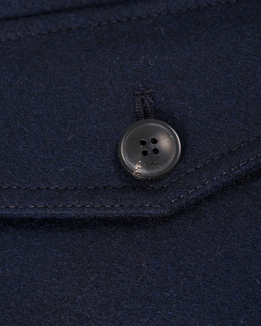 Herren | Jacken | AMI | Shearling Bomber Jacket Navy