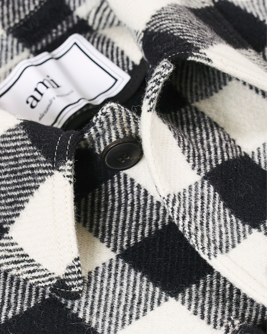 Herren | Jacken | AMI | Overcheck Flannel Shirt Jacket Black/White