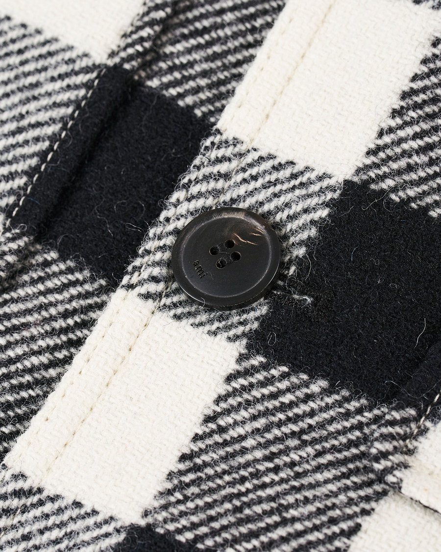 Herren | Jacken | AMI | Overcheck Flannel Shirt Jacket Black/White