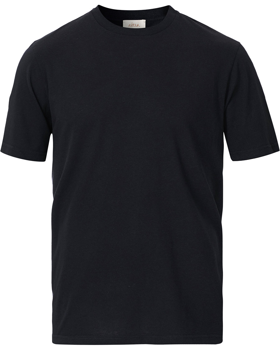 Herren | T-Shirts | Altea | Cashmere Short Sleeve T-Shirt Navy