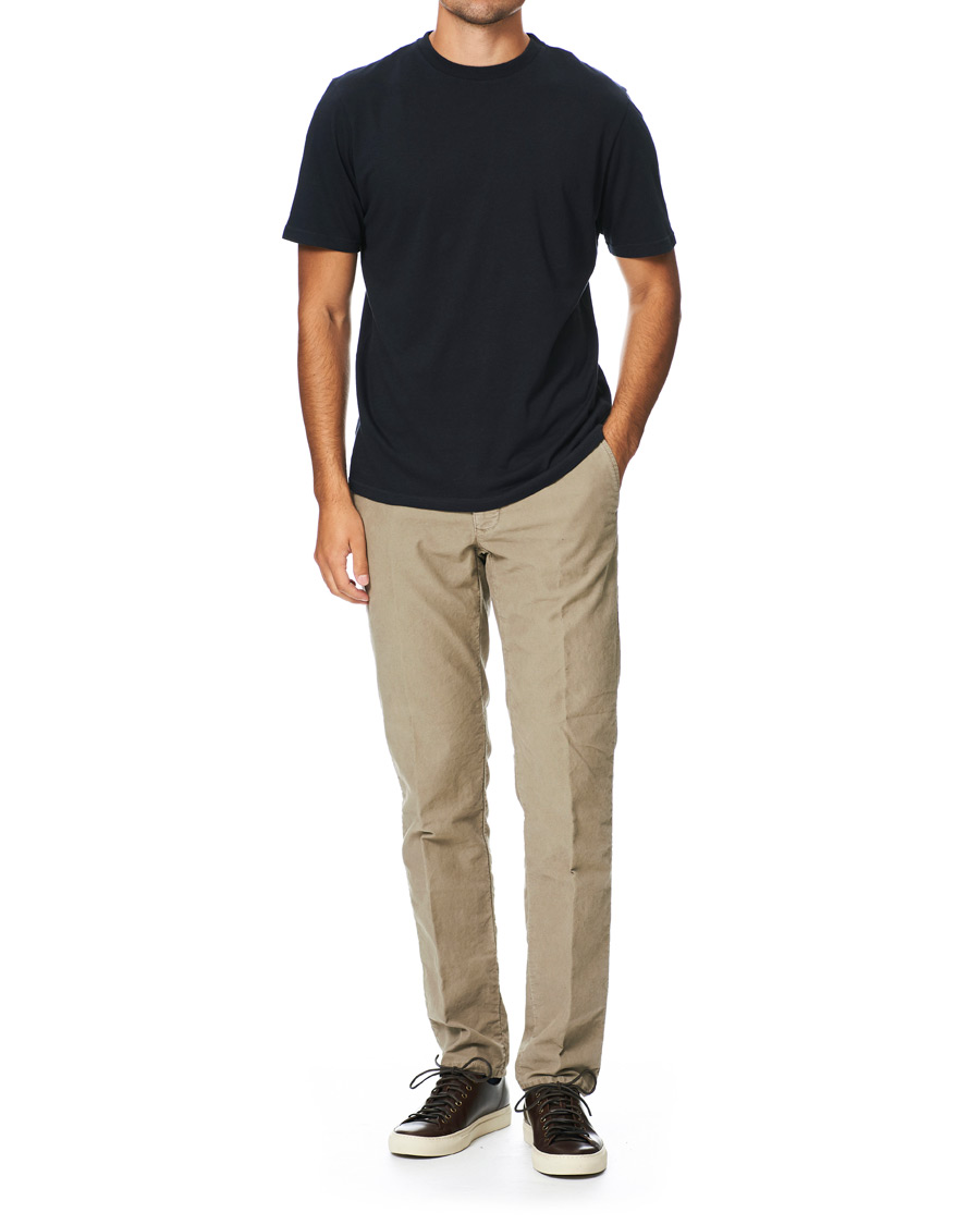 Herren | T-Shirts | Altea | Cashmere Short Sleeve T-Shirt Navy