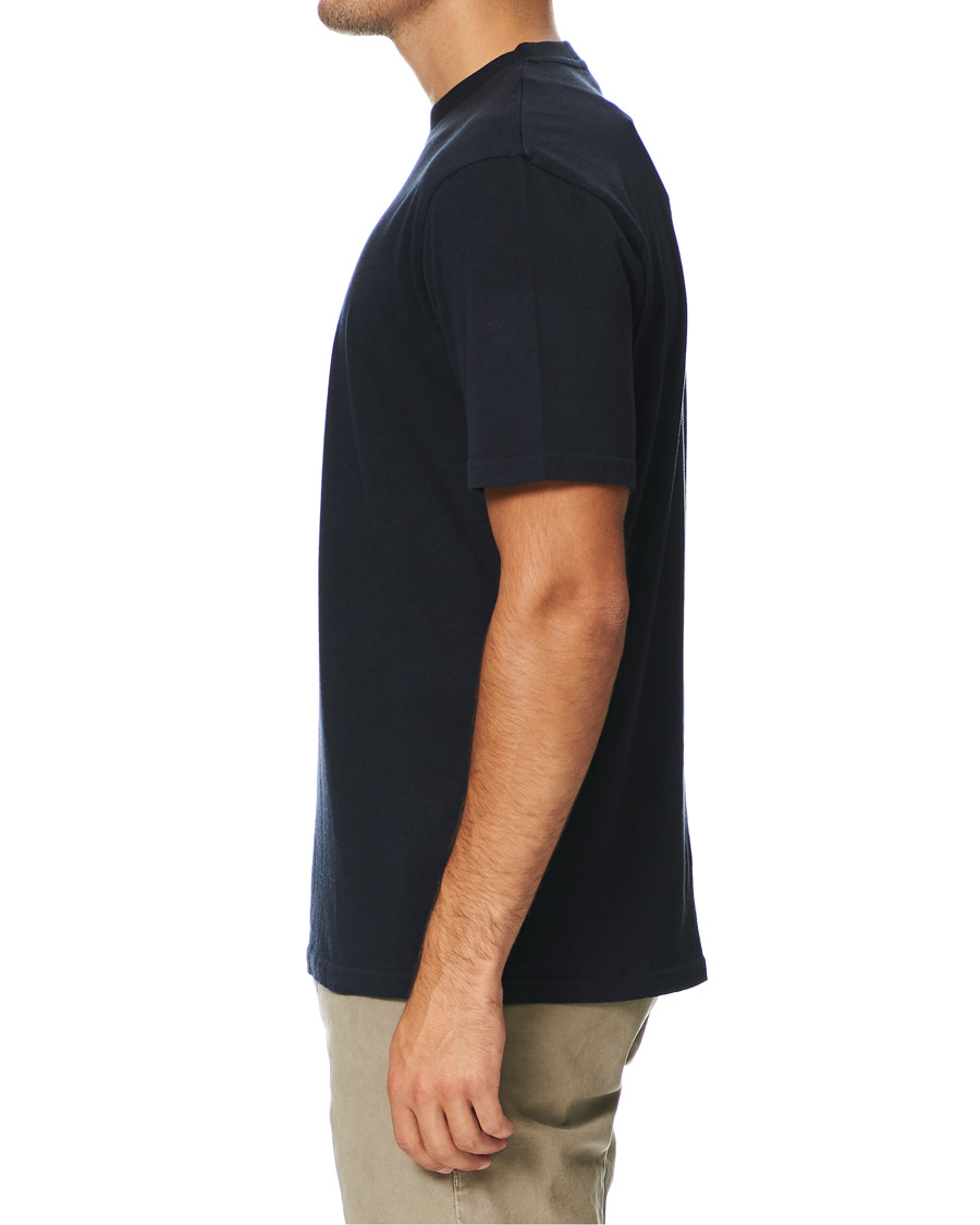 Herren | T-Shirts | Altea | Cashmere Short Sleeve T-Shirt Navy