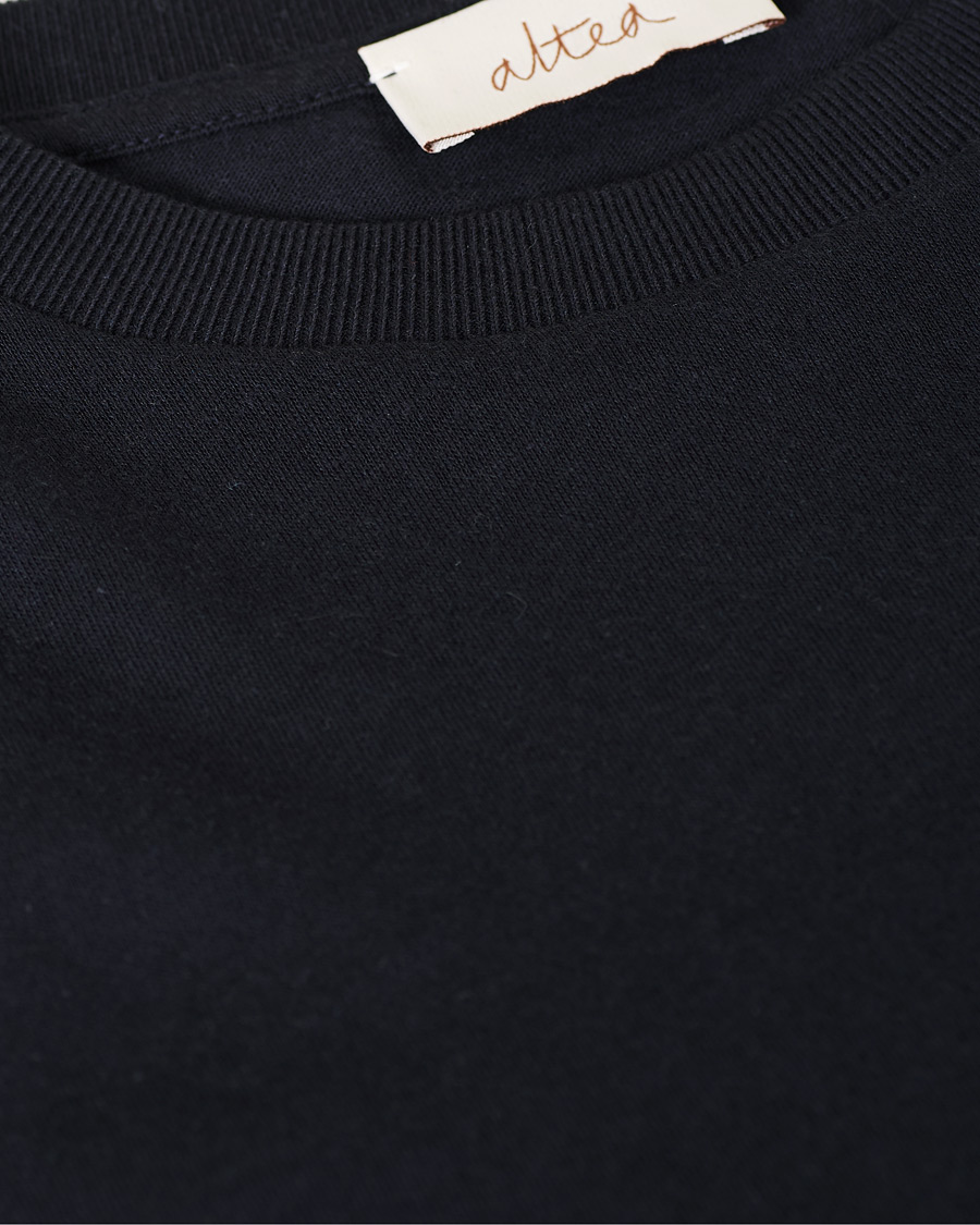 Herren | T-Shirts | Altea | Cashmere Short Sleeve T-Shirt Navy