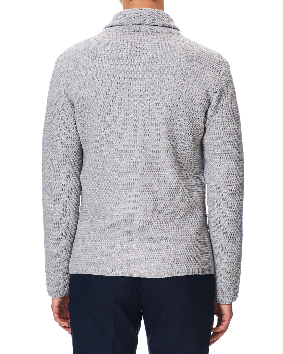 Herren | Pullover | Altea | Shawl Collar Cardigan Grey Melange