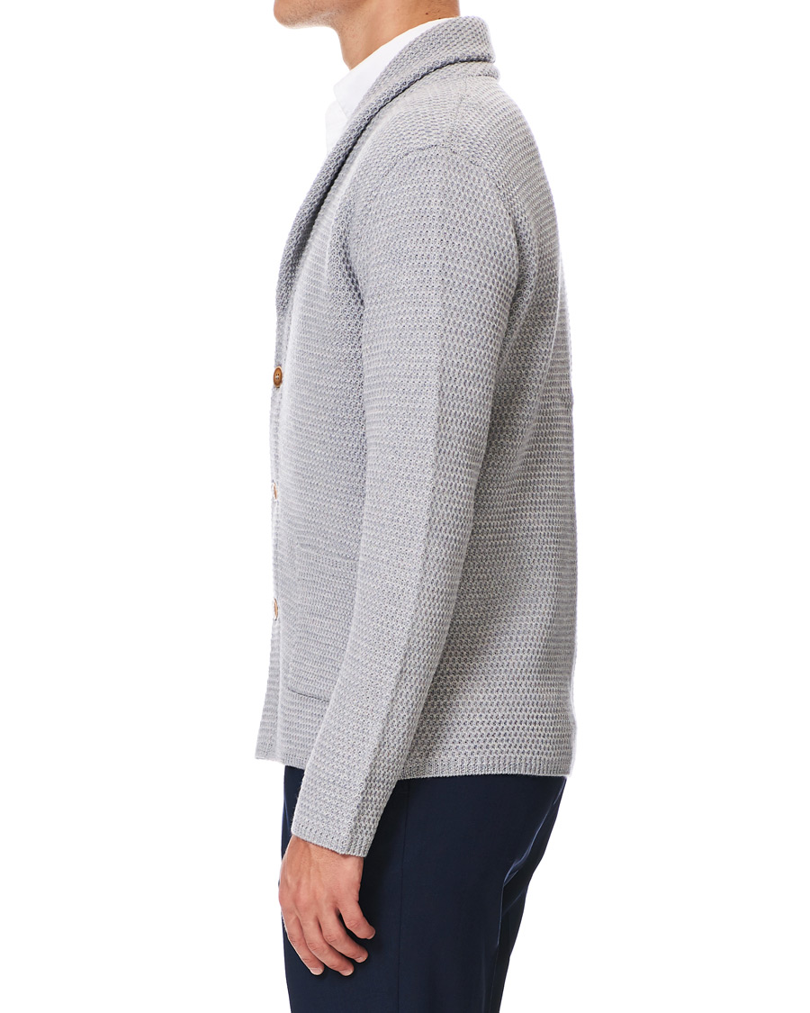 Herren | Pullover | Altea | Shawl Collar Cardigan Grey Melange