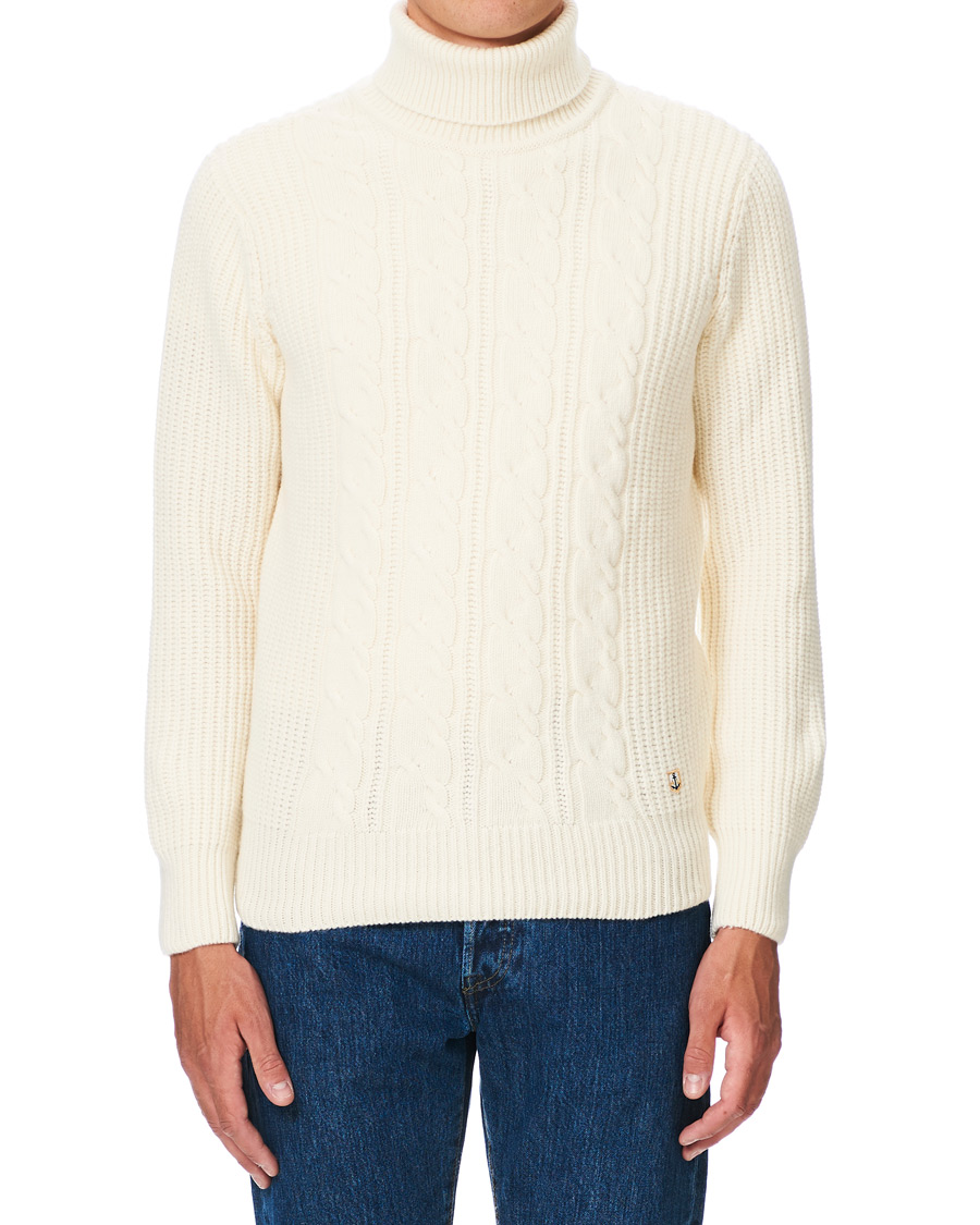 Herren | | Armor-lux | Soft Cable Turtleneck Sweater Nature