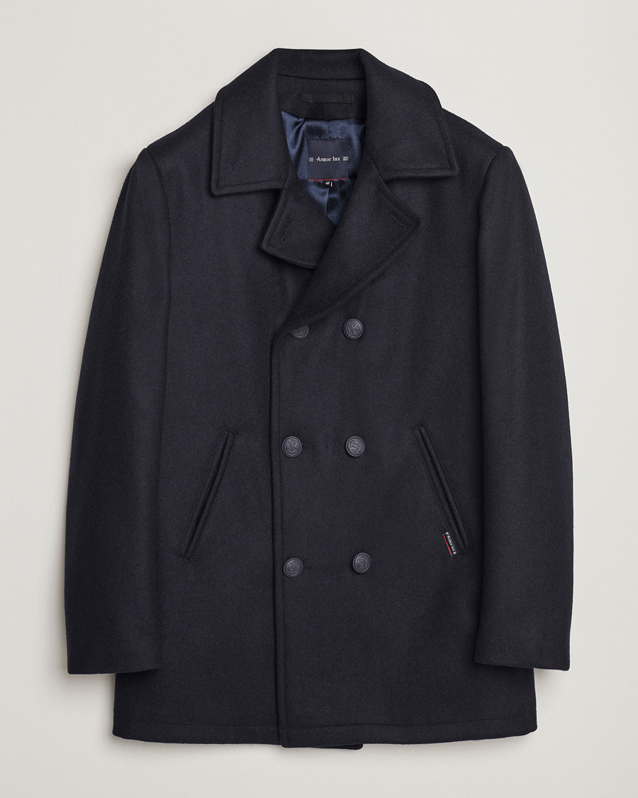 Herren | Jacken | Armor-lux | Kermor Wool Peacoat Navy