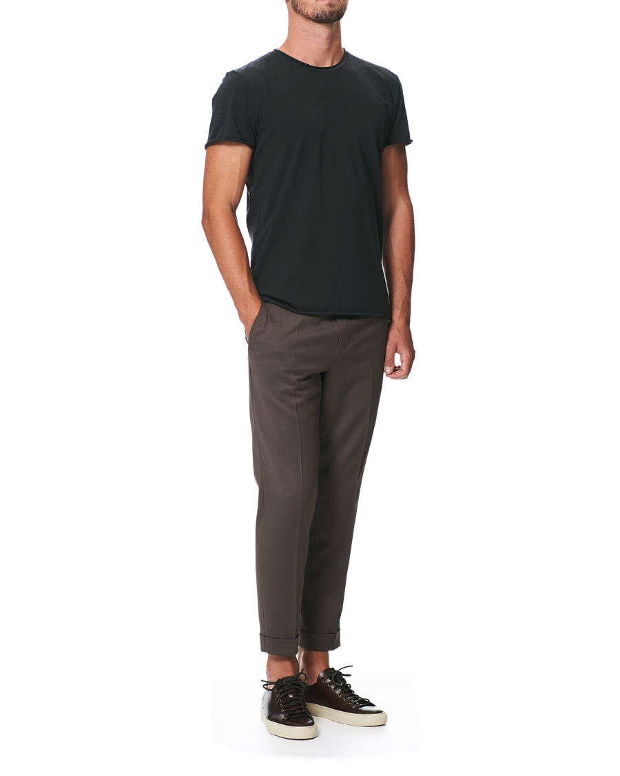 Herren | Hosen | Filippa K | Terry Gabardine Cropt Turn Up Trousers Taupe