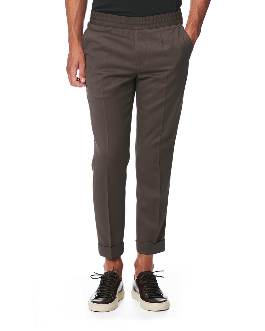 Herren | Hosen | Filippa K | Terry Gabardine Cropt Turn Up Trousers Taupe