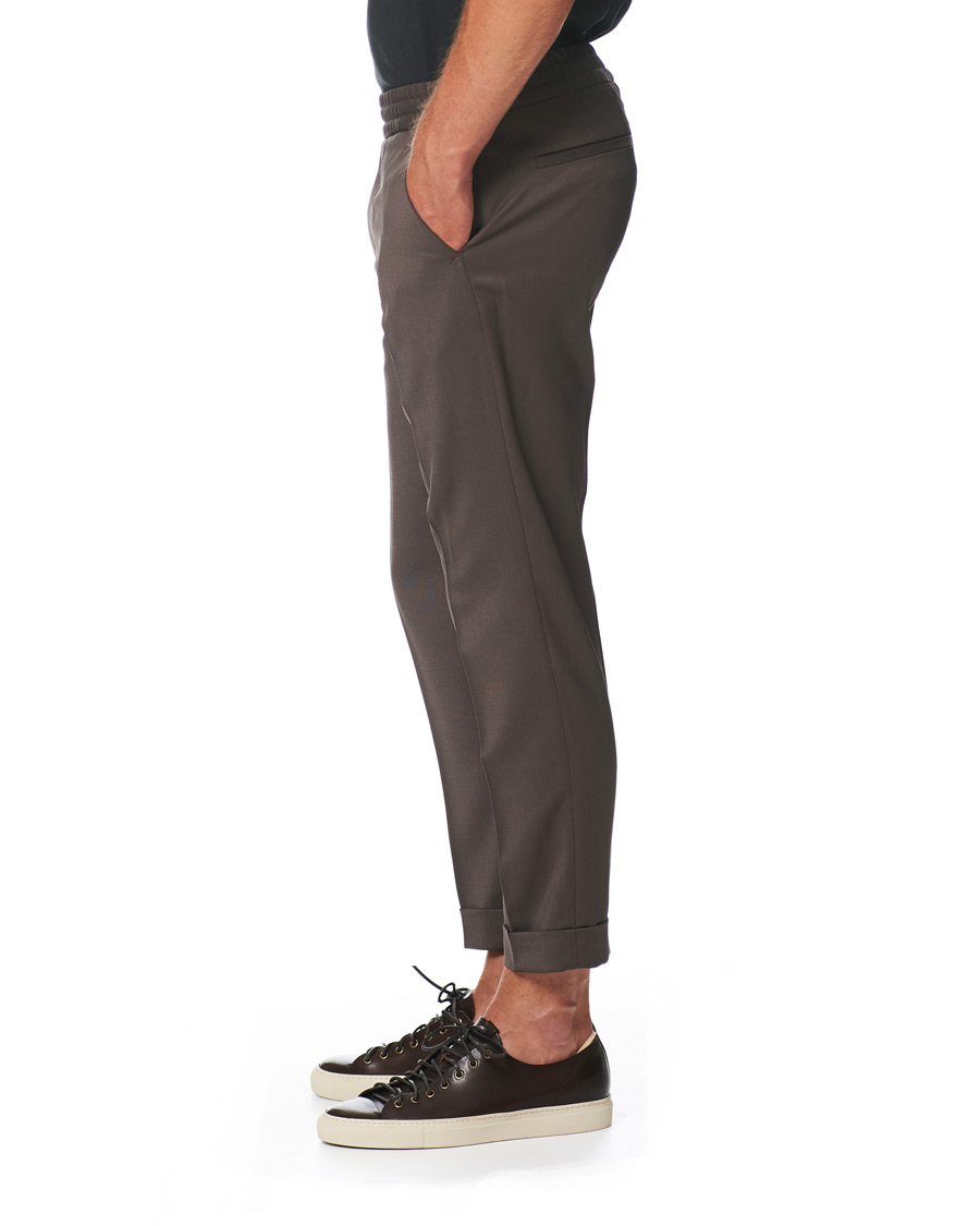 Herren | Hosen | Filippa K | Terry Gabardine Cropt Turn Up Trousers Taupe