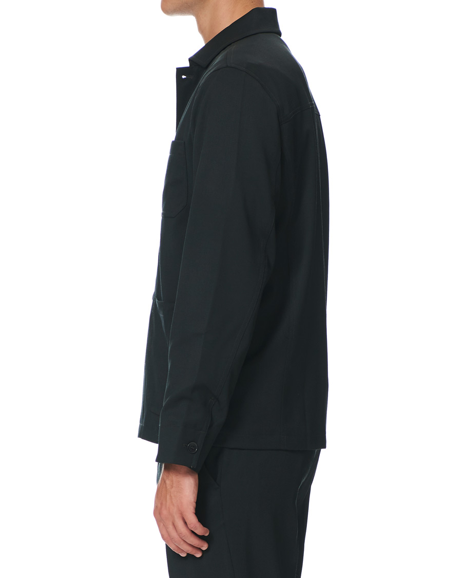 Herren | Hemden | Filippa K | Louis Gabardine Jacket Dark Spruce