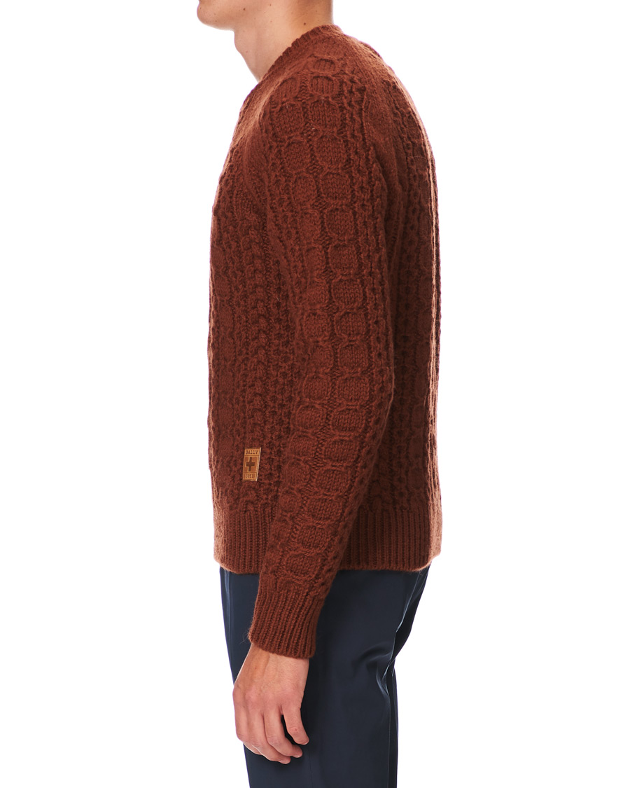 Herren | Pullover | Bally | Aran Cable Knit Sweater Dark Orange
