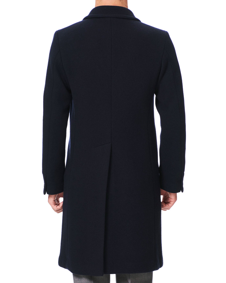 Herren | Jacken | Barena | Soft Double Breasted Wool Coat Navy