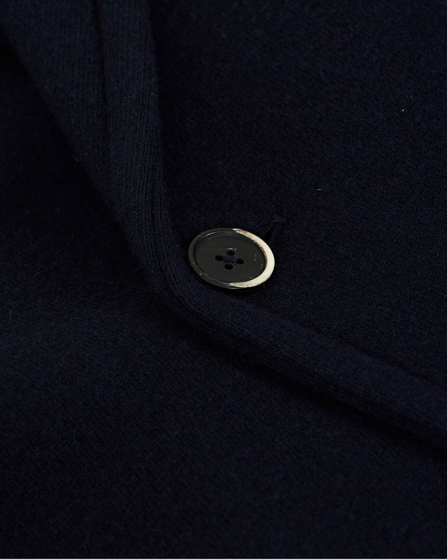 Herren | Jacken | Barena | Soft Double Breasted Wool Coat Navy