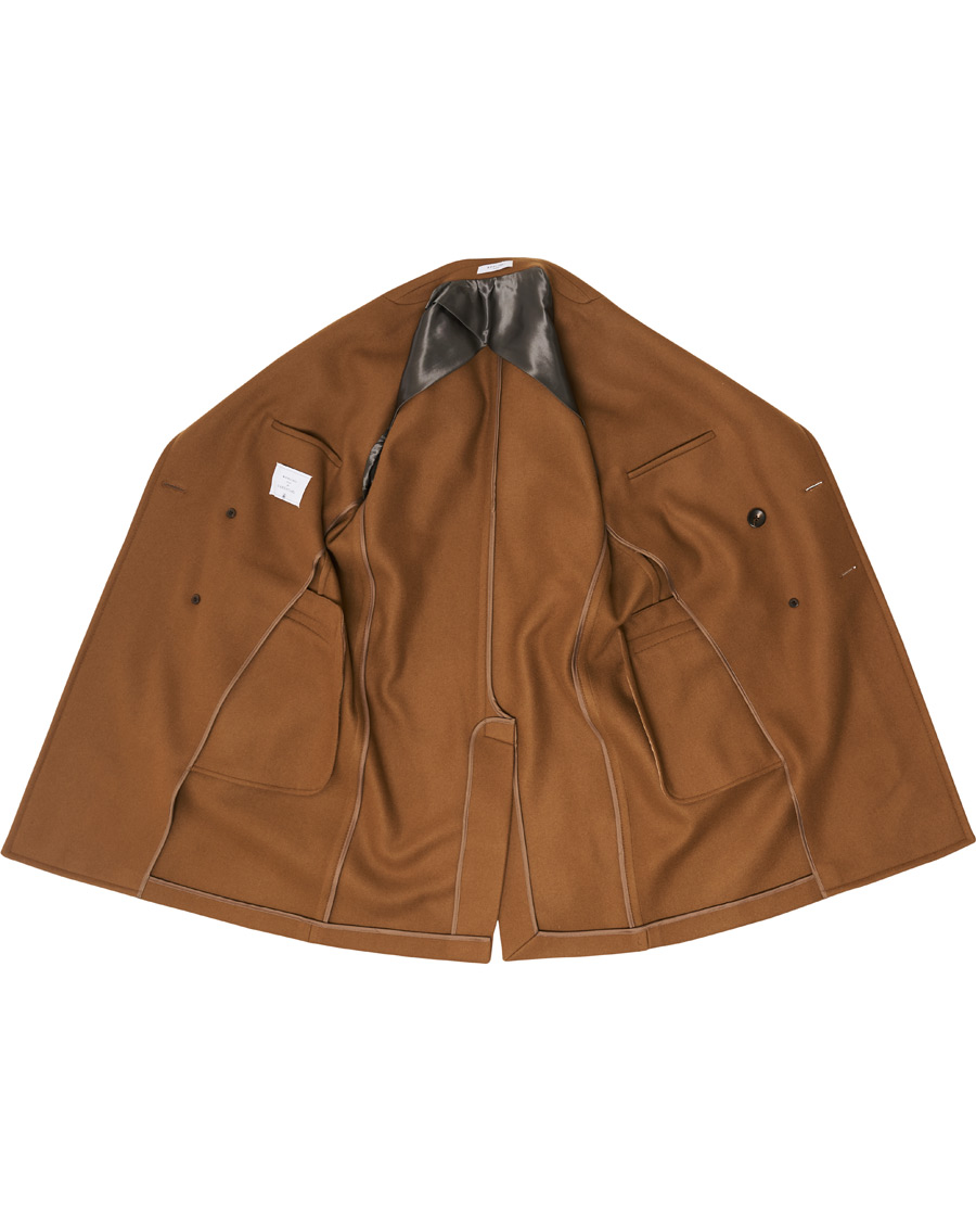 Herren | Jacken | Boglioli | Double Breasted Wool Coat Brown