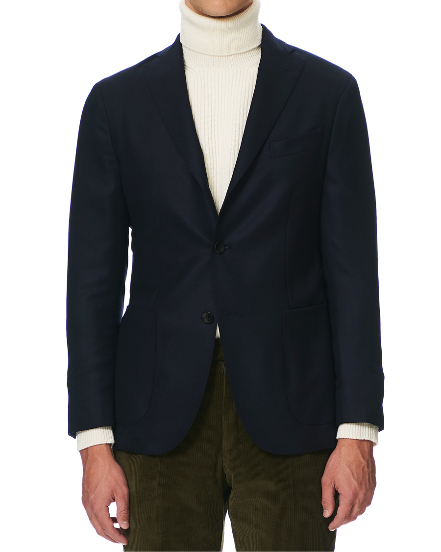 Herren | Sakkos | Boglioli | K Jacket Wool Hopsack Blazer Navy 46