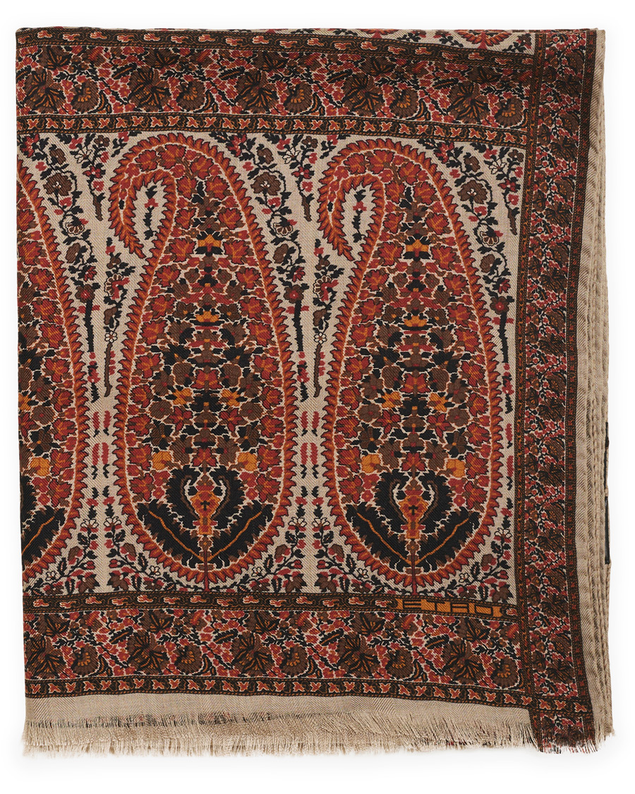 Herren | Etro Cashmere Blend Paisley Scarf Beige | Etro | Cashmere Blend Paisley Scarf Beige