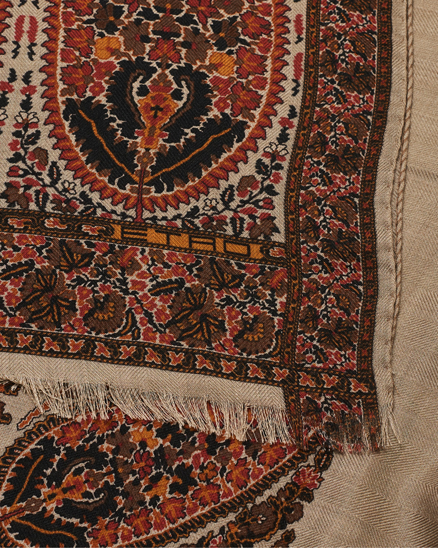 Herren | Etro Cashmere Blend Paisley Scarf Beige | Etro | Cashmere Blend Paisley Scarf Beige