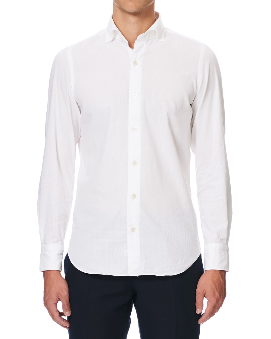 Herren | Hemden | Finamore Napoli | Tokyo Slim Fit Original Chambray Shirt White