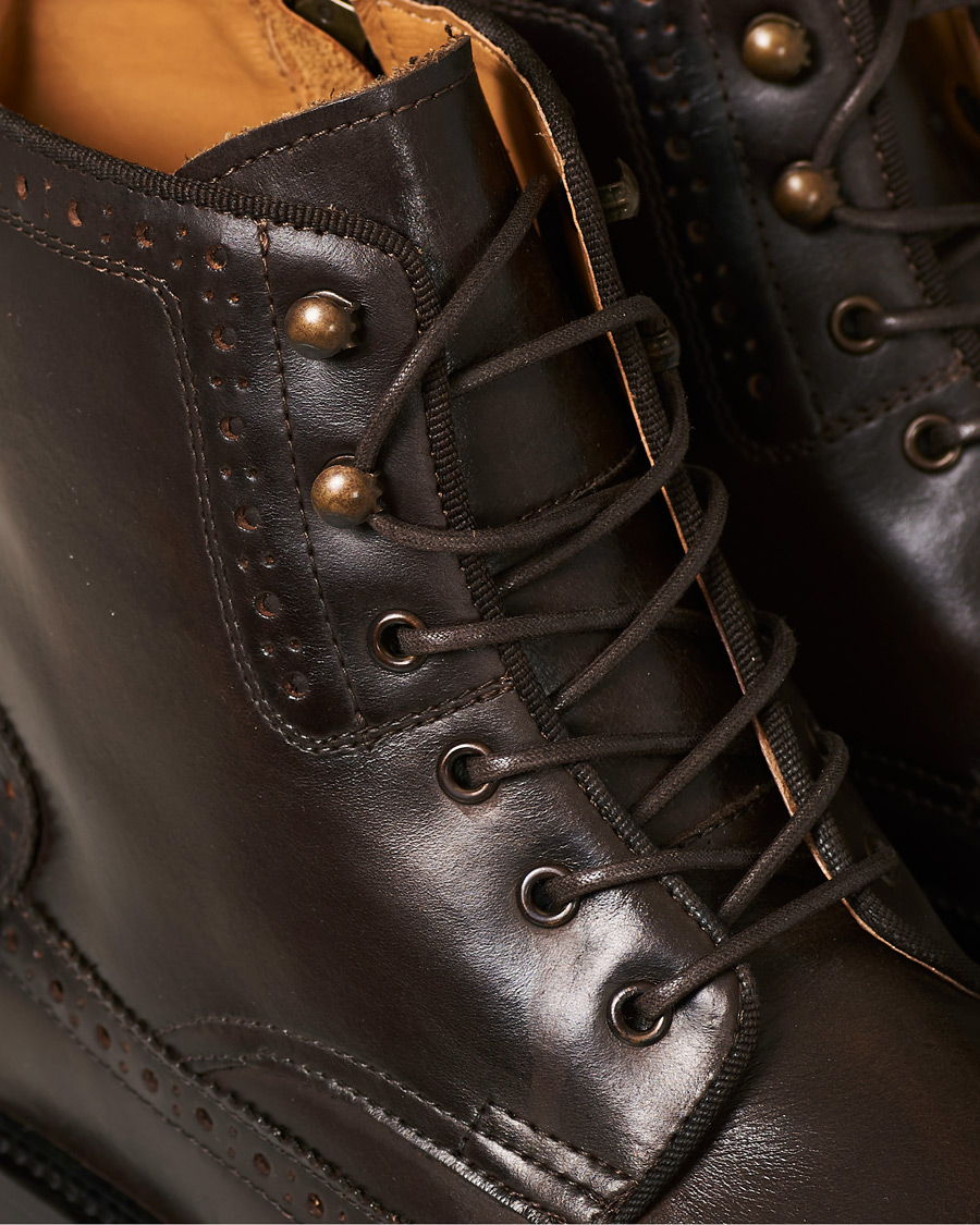 Herren | GANT Flairville Zip High Lace Boot Dark Brown Calf | GANT | Flairville Zip High Lace Boot Dark Brown Calf