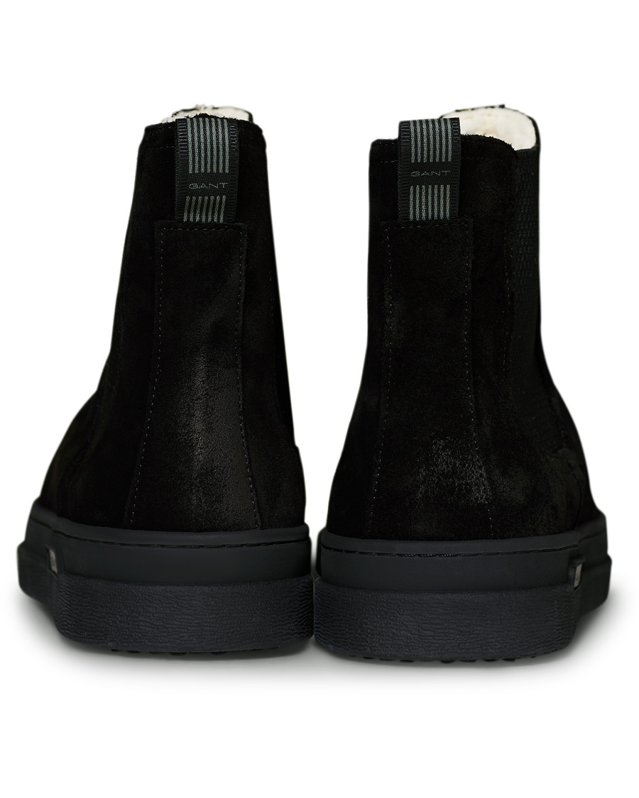 Herren | GANT Cloyd Shearling Chelsea Boot Black Suede | GANT | Cloyd Shearling Chelsea Boot Black Suede