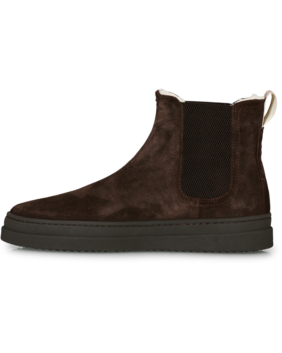 Herren | GANT Cloyd Shearling Chelsea Boot Dark Brown Suede | GANT | Cloyd Shearling Chelsea Boot Dark Brown Suede
