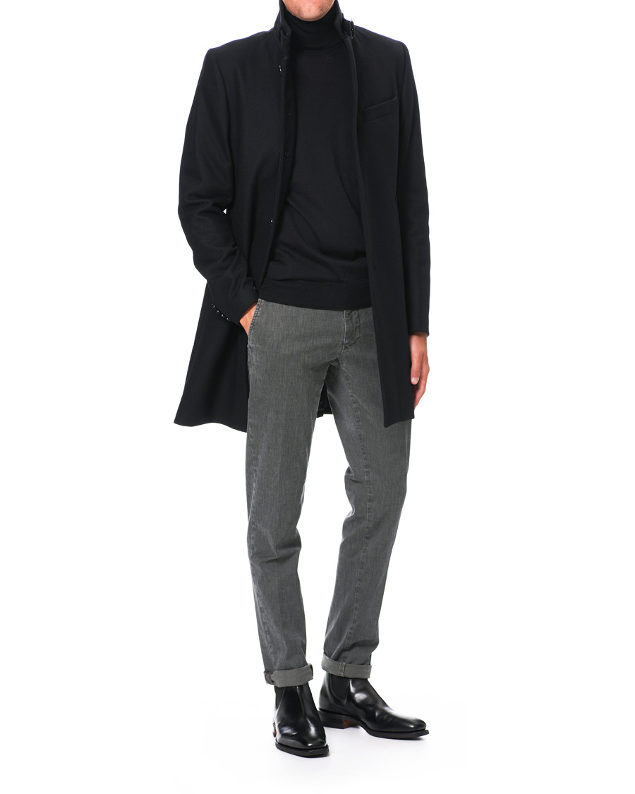 Herren | Jacken | J.Lindeberg | Holger Compact Melton Coat Black