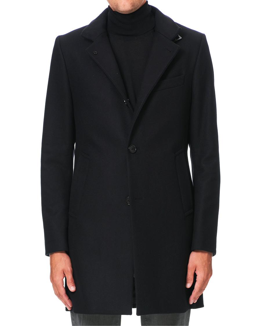 Herren | Jacken | J.Lindeberg | Holger Compact Melton Coat Black