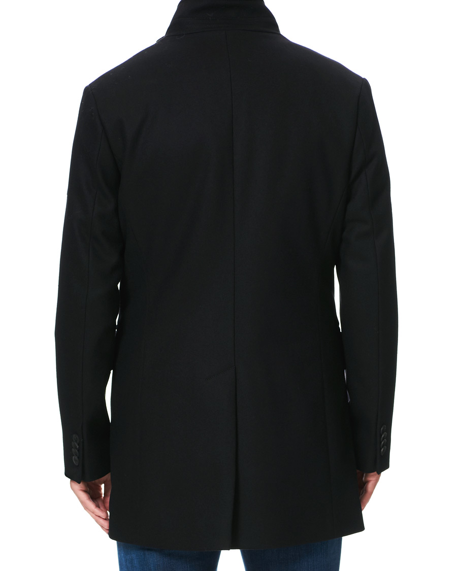 Herren | Jacken | J.Lindeberg | Kali Wool Stand Up Collar Coat Black
