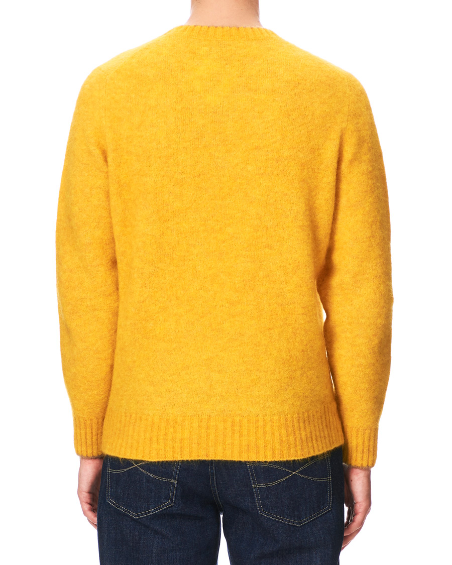 Herren | Pullover | Brunello Cucinelli | Soft Mohair Crew Neck Sweater Yellow
