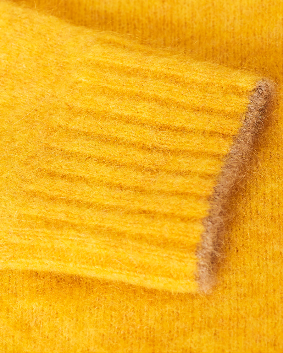 Herren | Pullover | Brunello Cucinelli | Soft Mohair Crew Neck Sweater Yellow