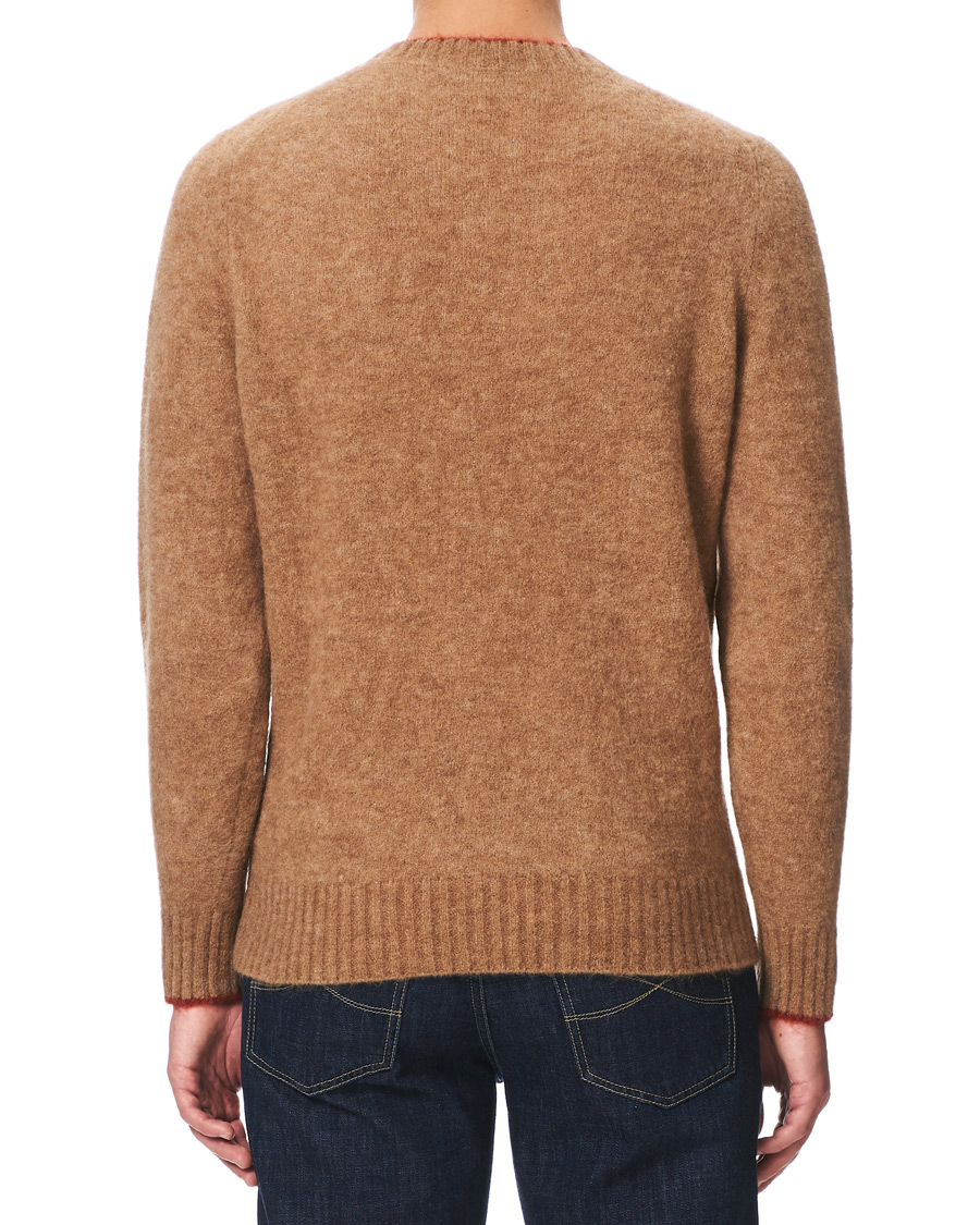 Herren | Pullover | Brunello Cucinelli | Soft Mohair Crew Neck Sweater Brown