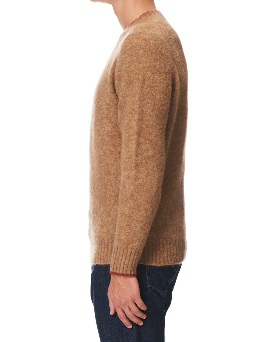 Herren | Pullover | Brunello Cucinelli | Soft Mohair Crew Neck Sweater Brown