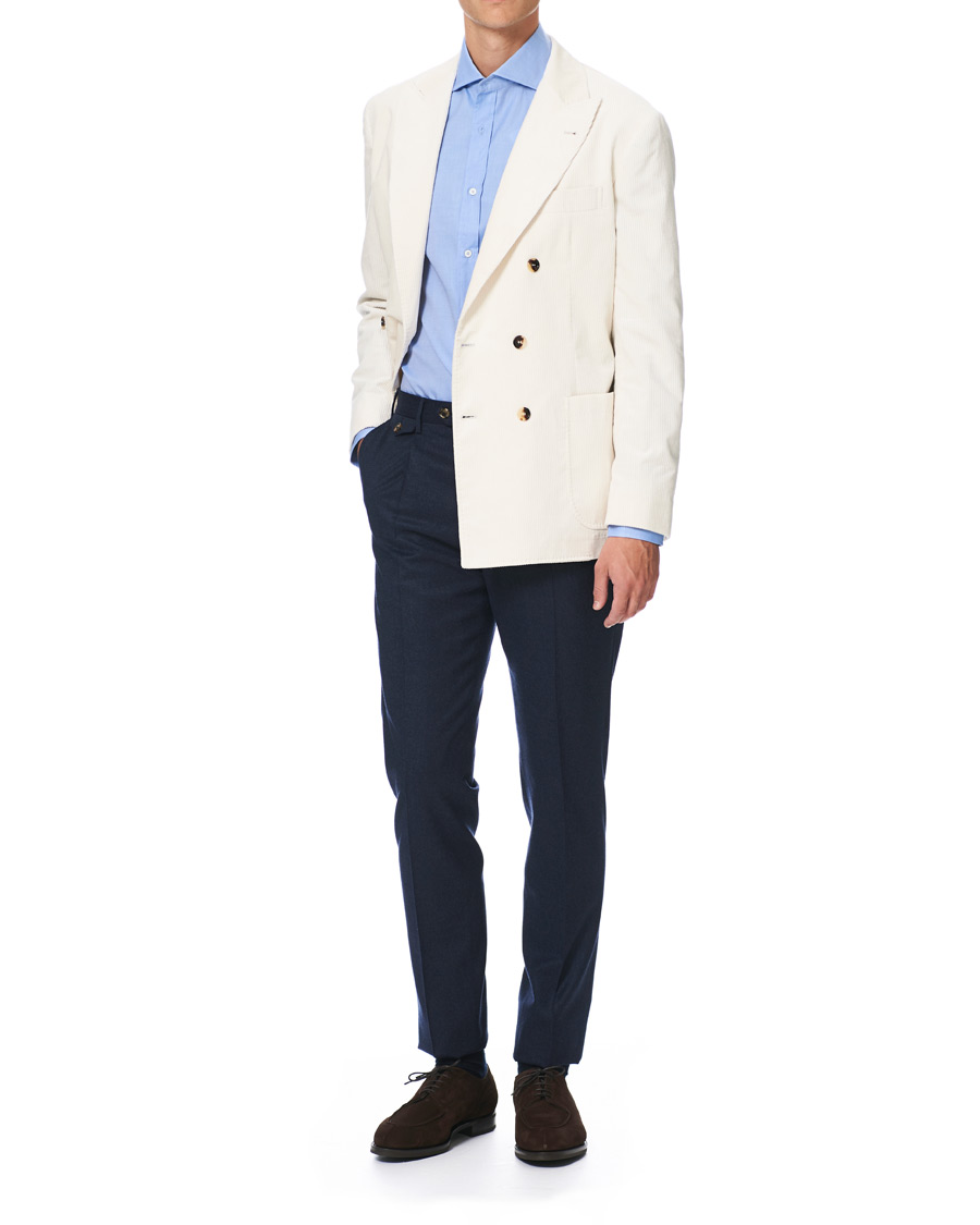 Herren | Hemden | Brunello Cucinelli | Slim Fit Twill Shirt Blue