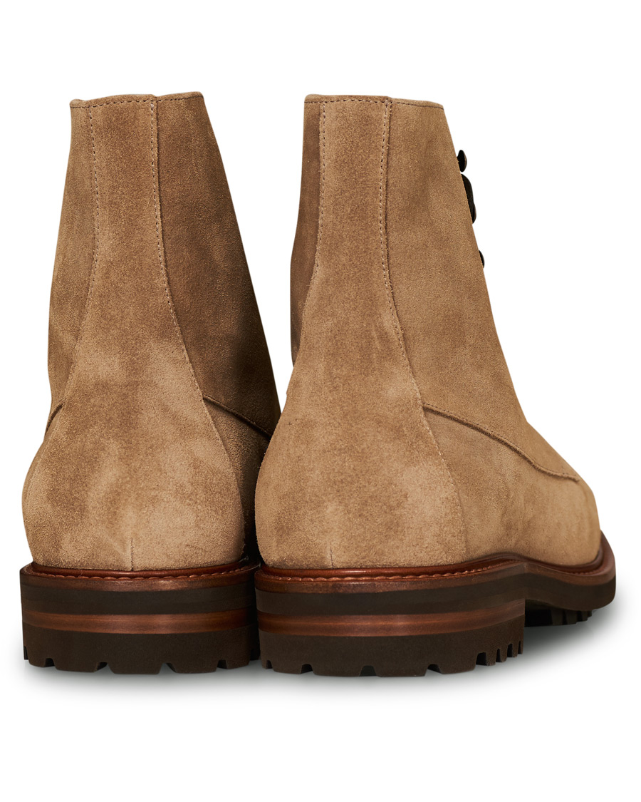 Herren | Brunello Cucinelli Plain Toe Leather Boot Sand Suede | Brunello Cucinelli | Plain Toe Leather Boot Sand Suede