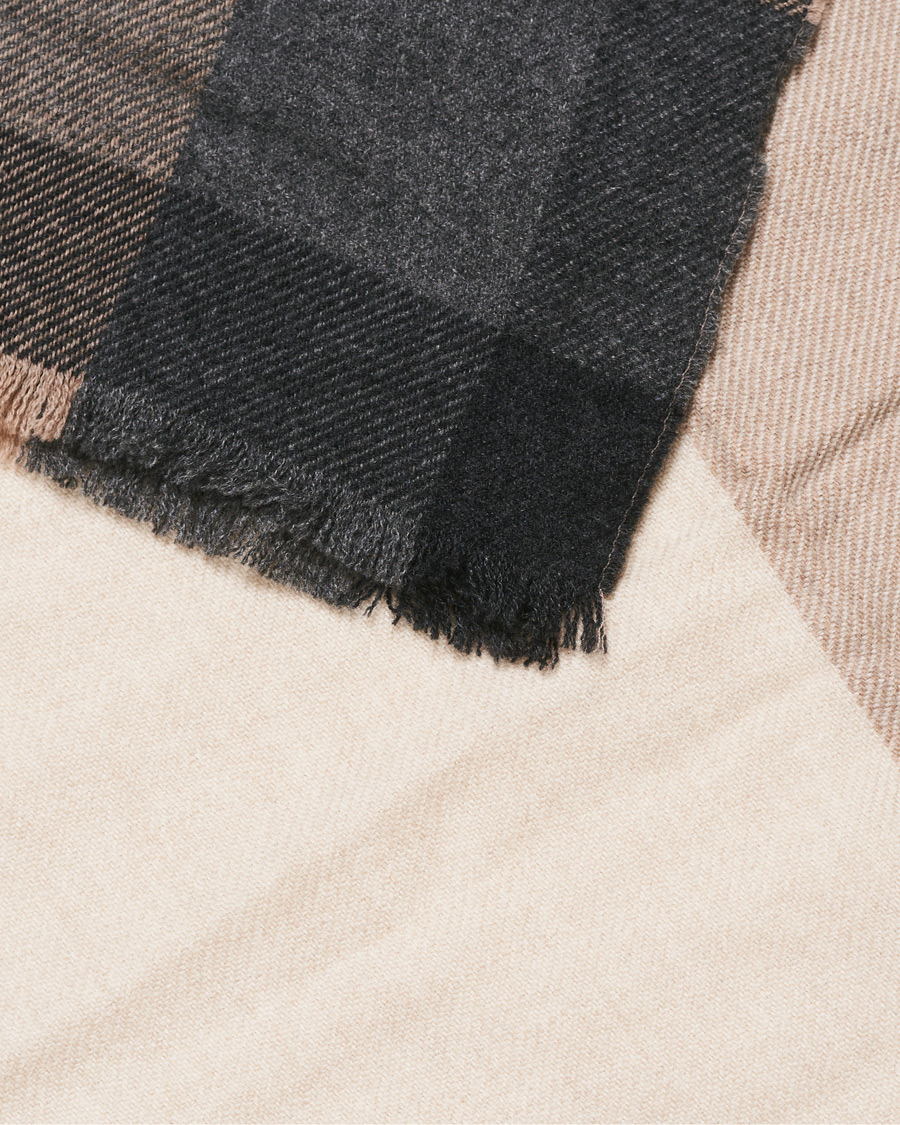 Herren | Brunello Cucinelli Plaid Cashmere Scarf Beige | Brunello Cucinelli | Plaid Cashmere Scarf Beige