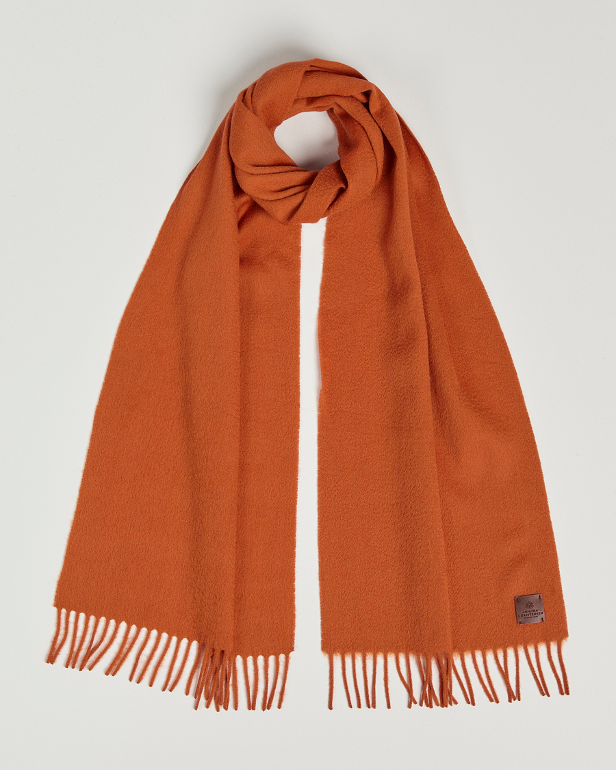 Herren | Amanda Christensen Merino Wool Scarf Orange | Amanda Christensen | Merino Wool Scarf Orange